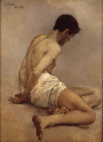Academic Study from Life by Joaquín Sorolla